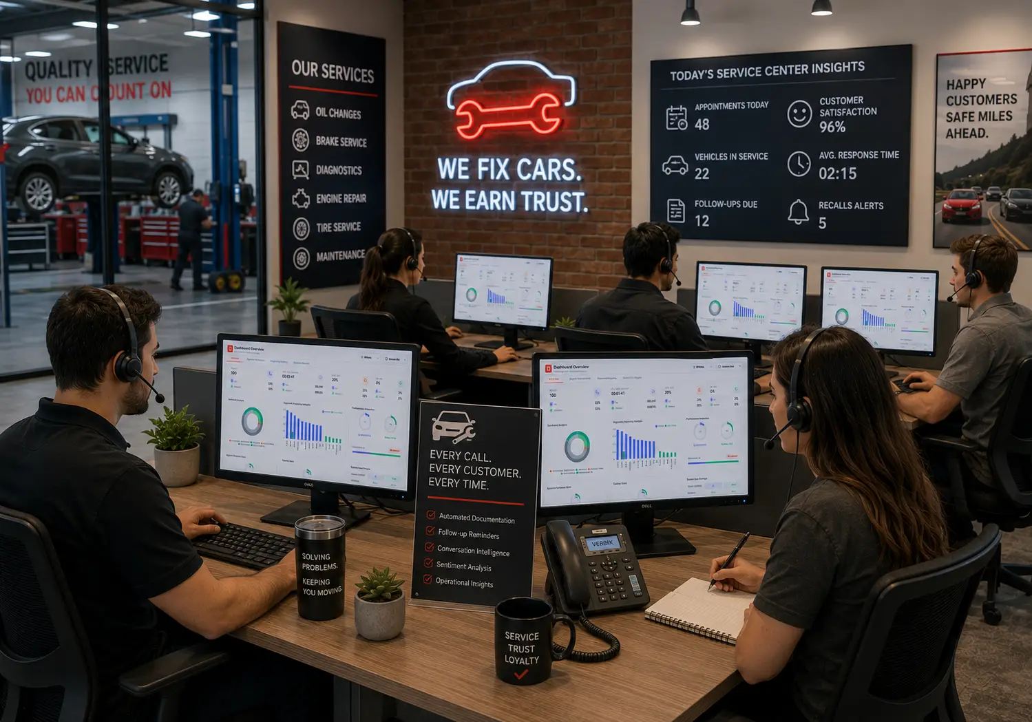 Multi-location dealership managers evaluating group-wide service analytics.