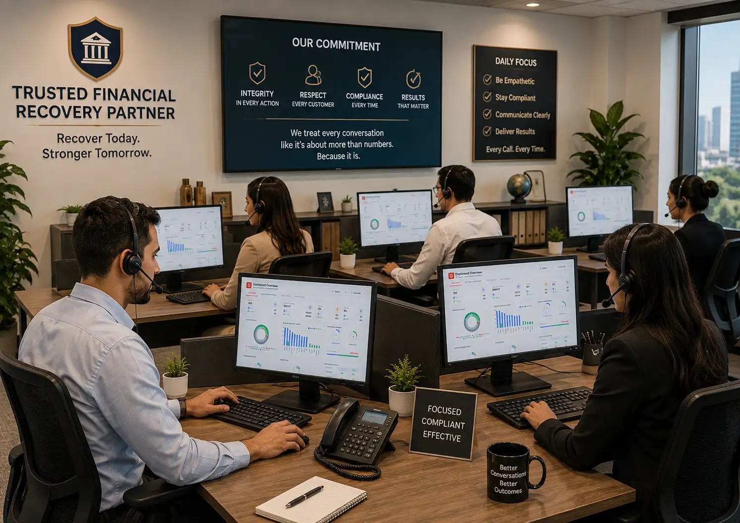 Bank recovery teams using Verbix AI call summaries and promise-to-pay tracking.