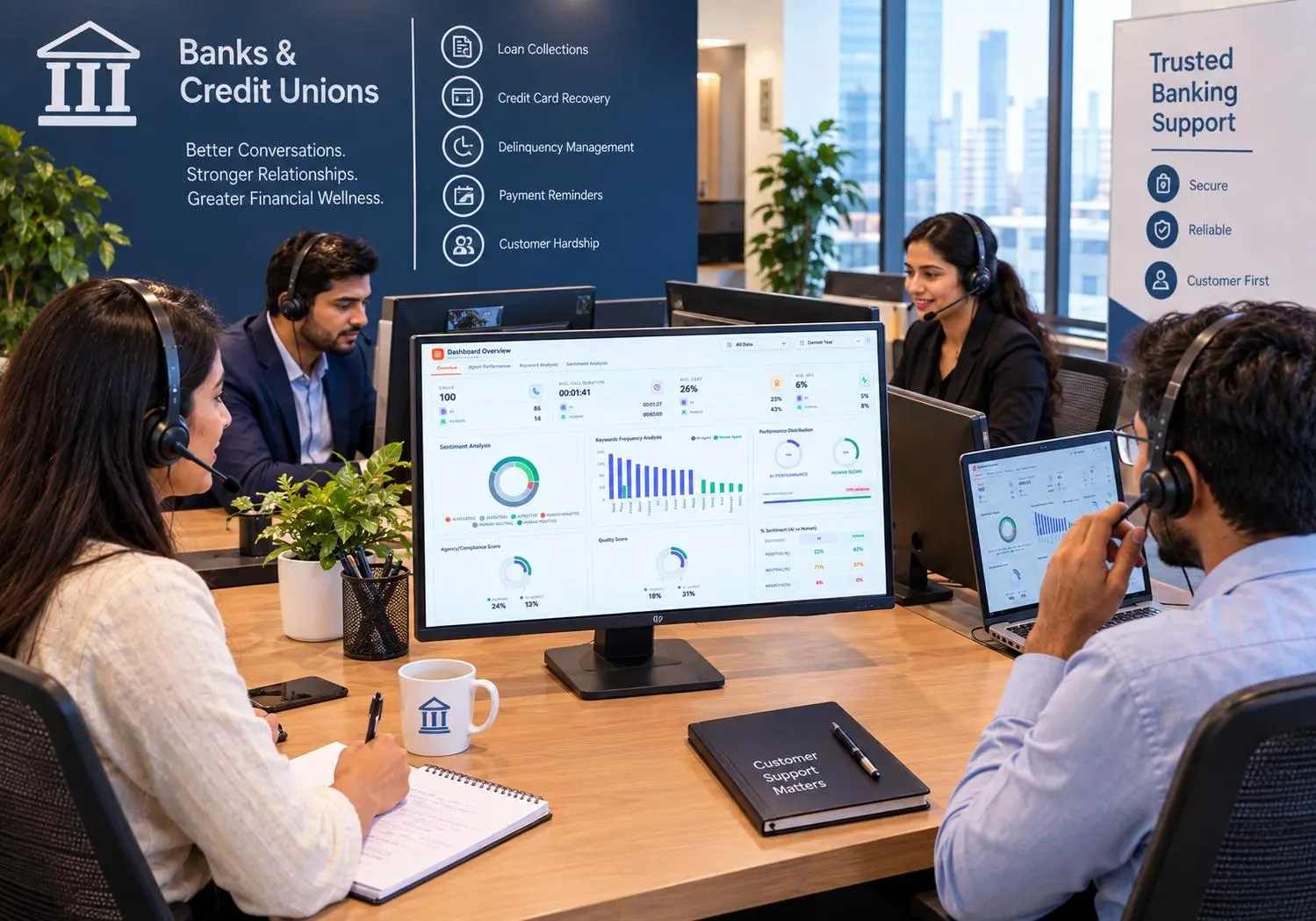 AI call analytics for Banks & Credit Unions