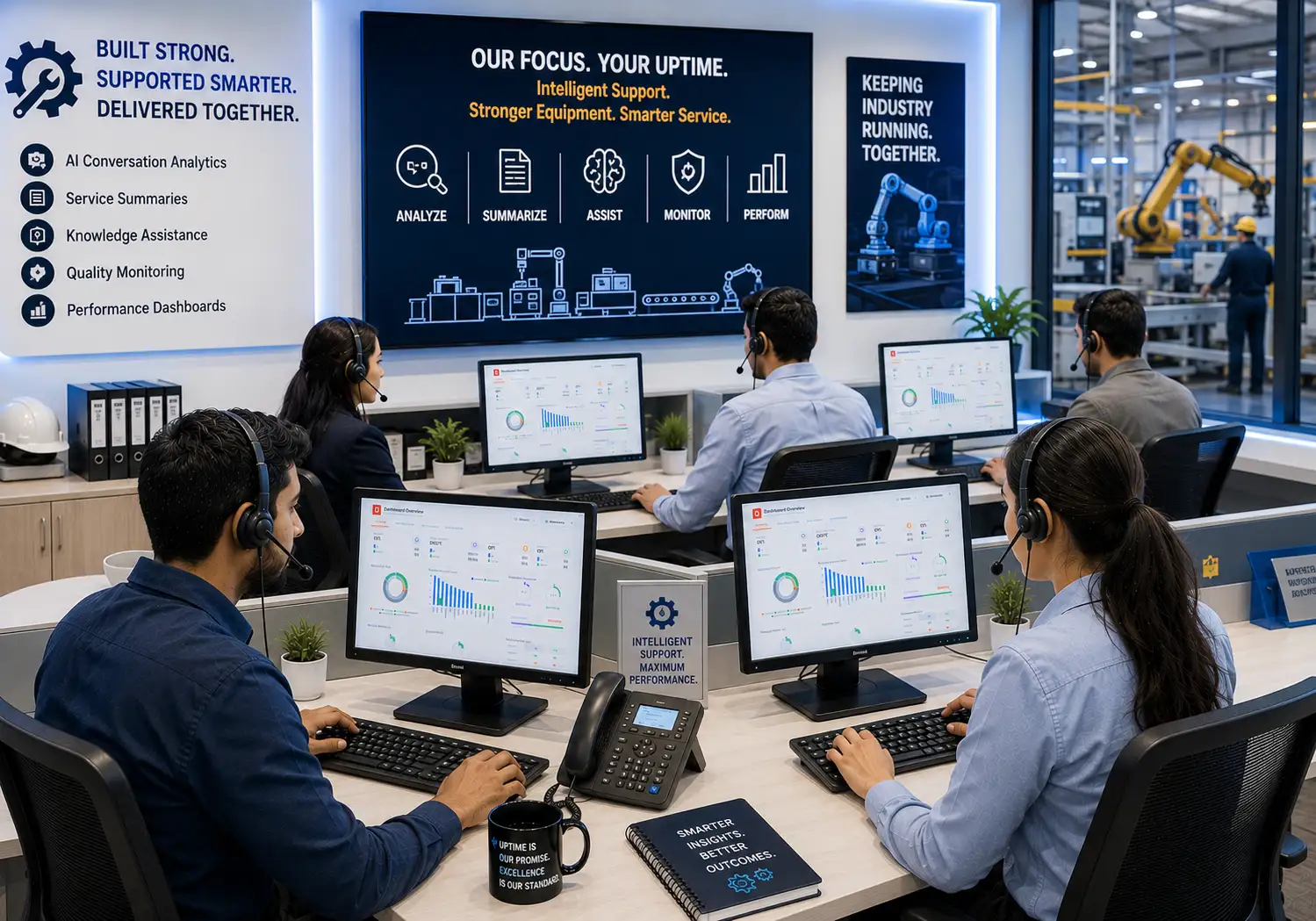 AI analytics for industrial equipment