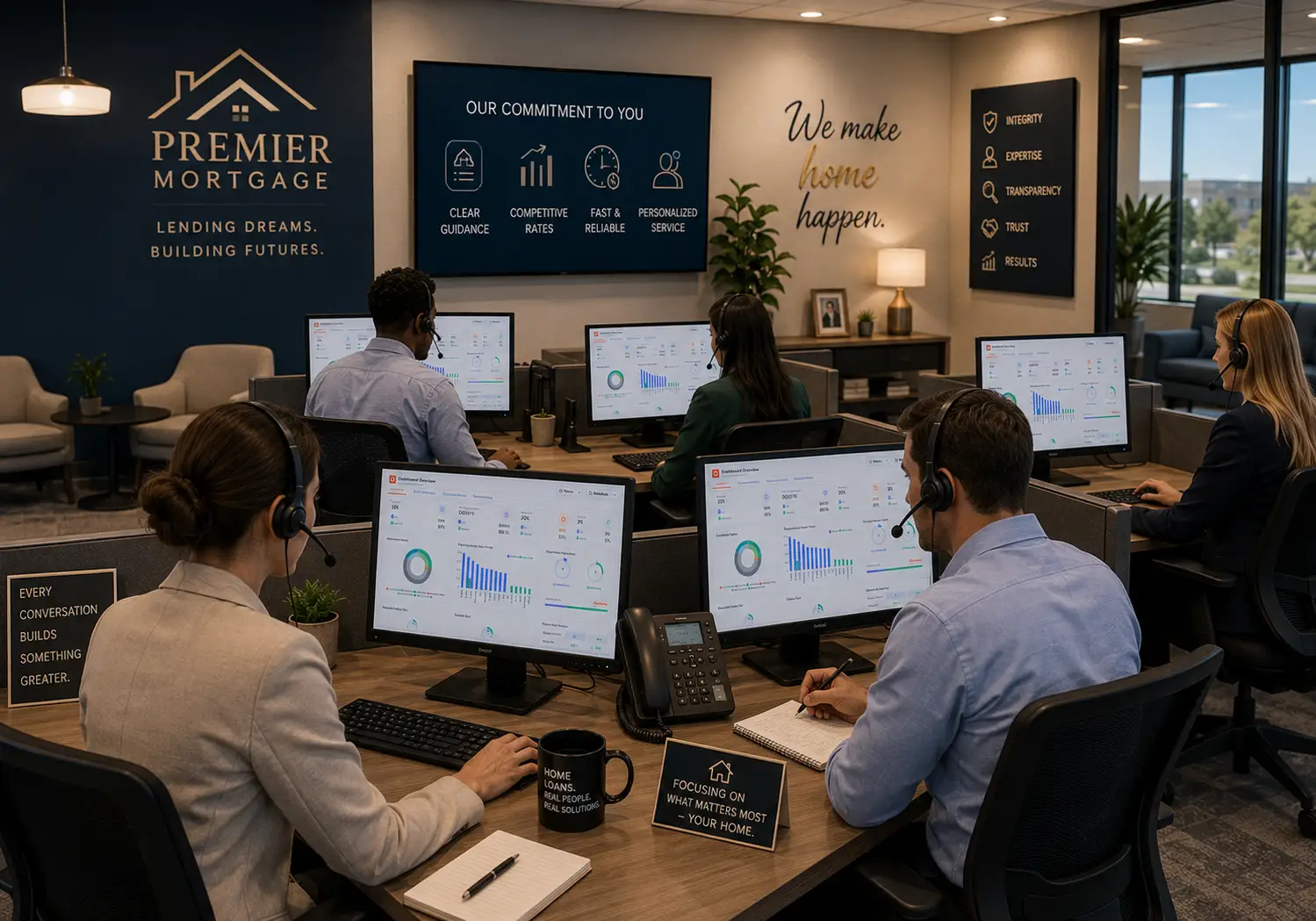 Mortgage Lenders AI Call Analytics Dashboard