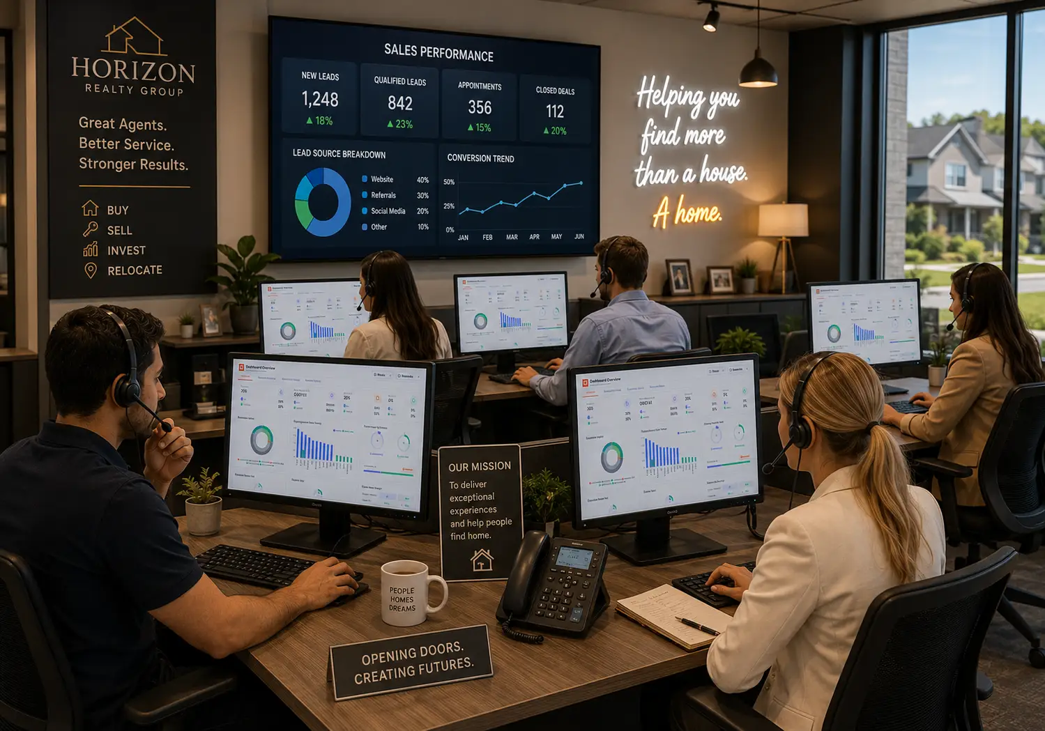Residential Real Estate AI Call Analytics Dashboard