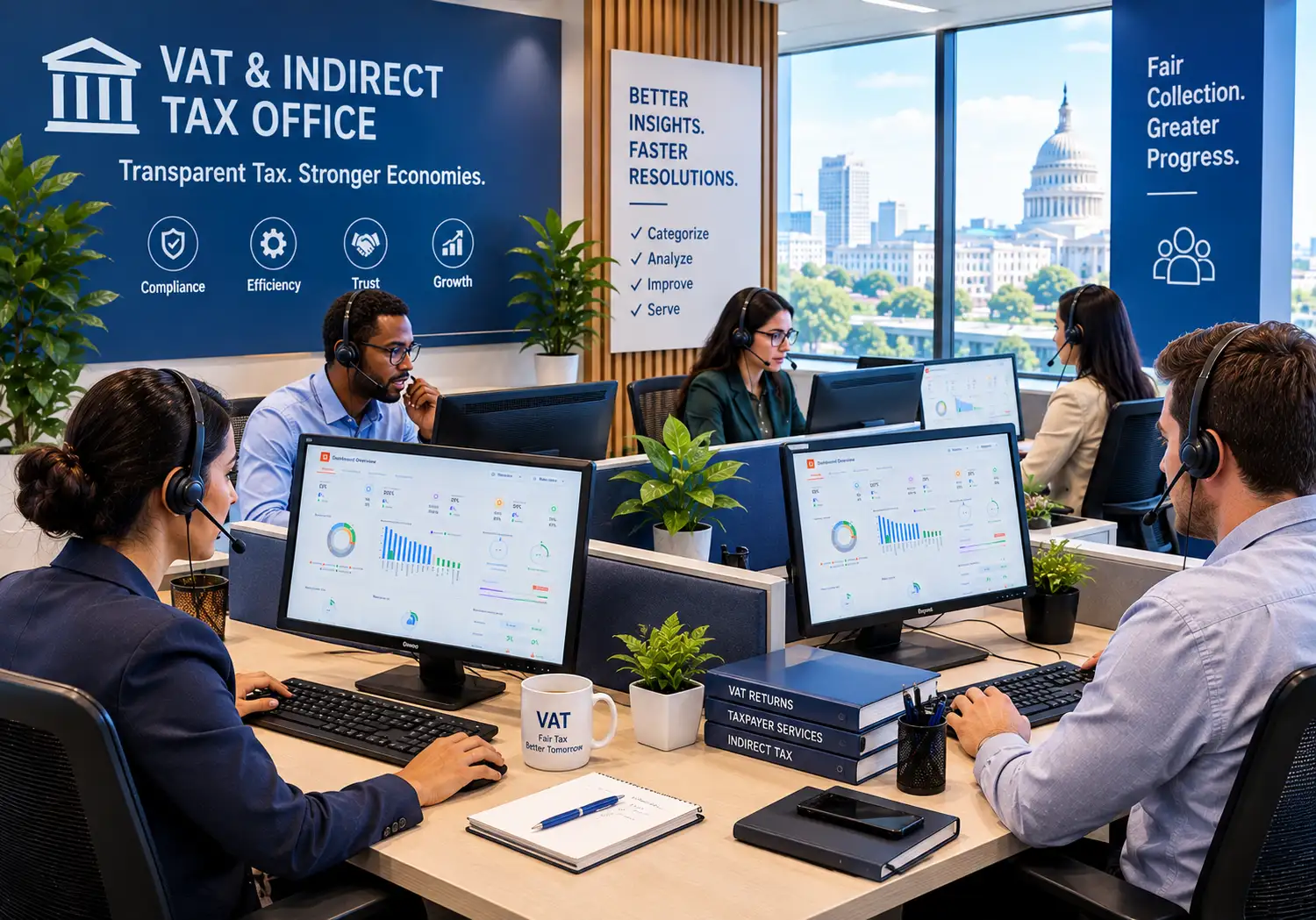 VAT and indirect tax office customer support center
