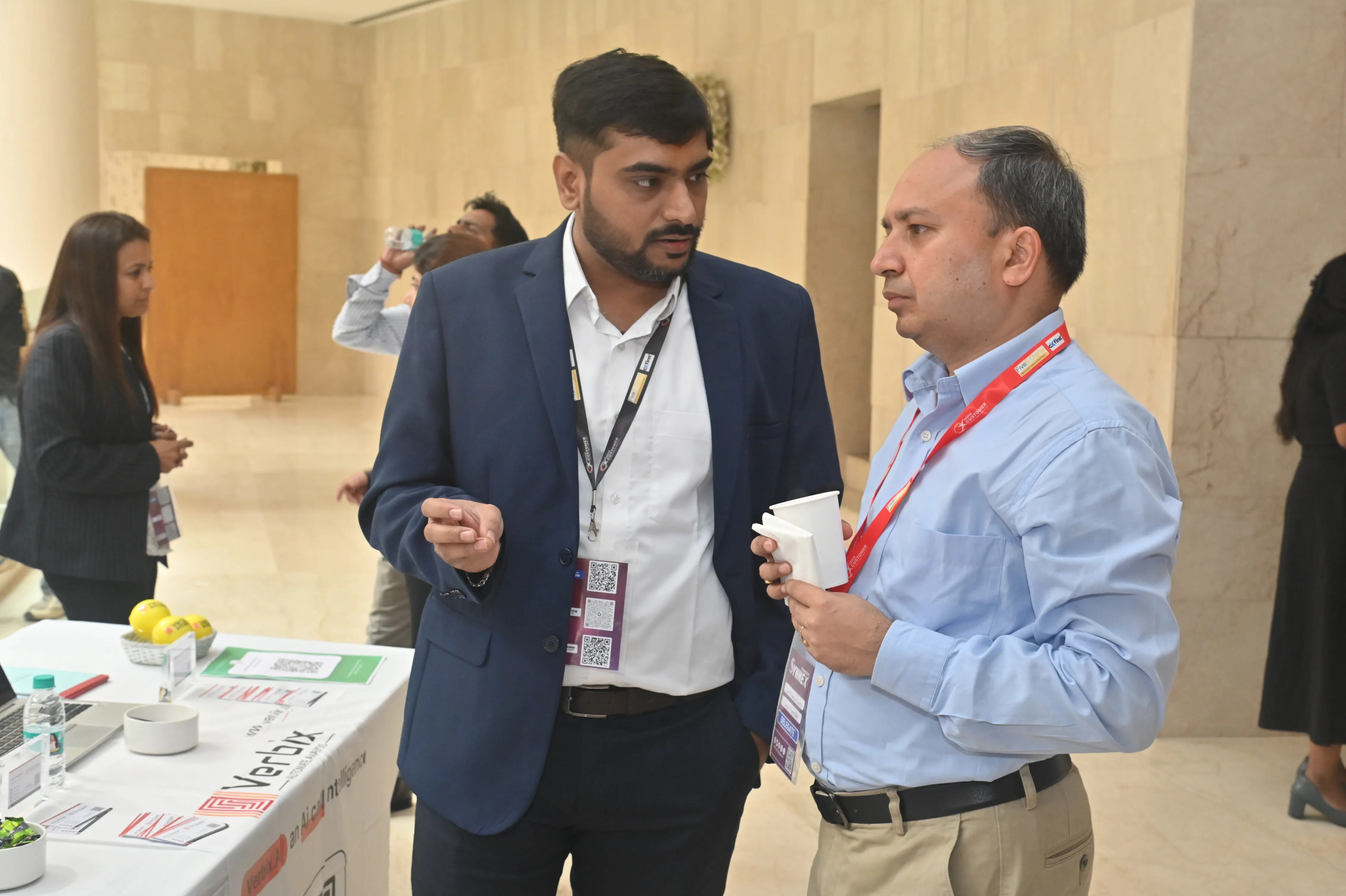 Verbix AI team networking with CX industry leaders